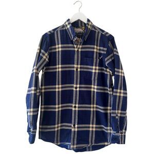 Pladra Men’s Every Day Flannel Shirt- Slate Blue Outdoor Cotton Plaid SZ M #2530